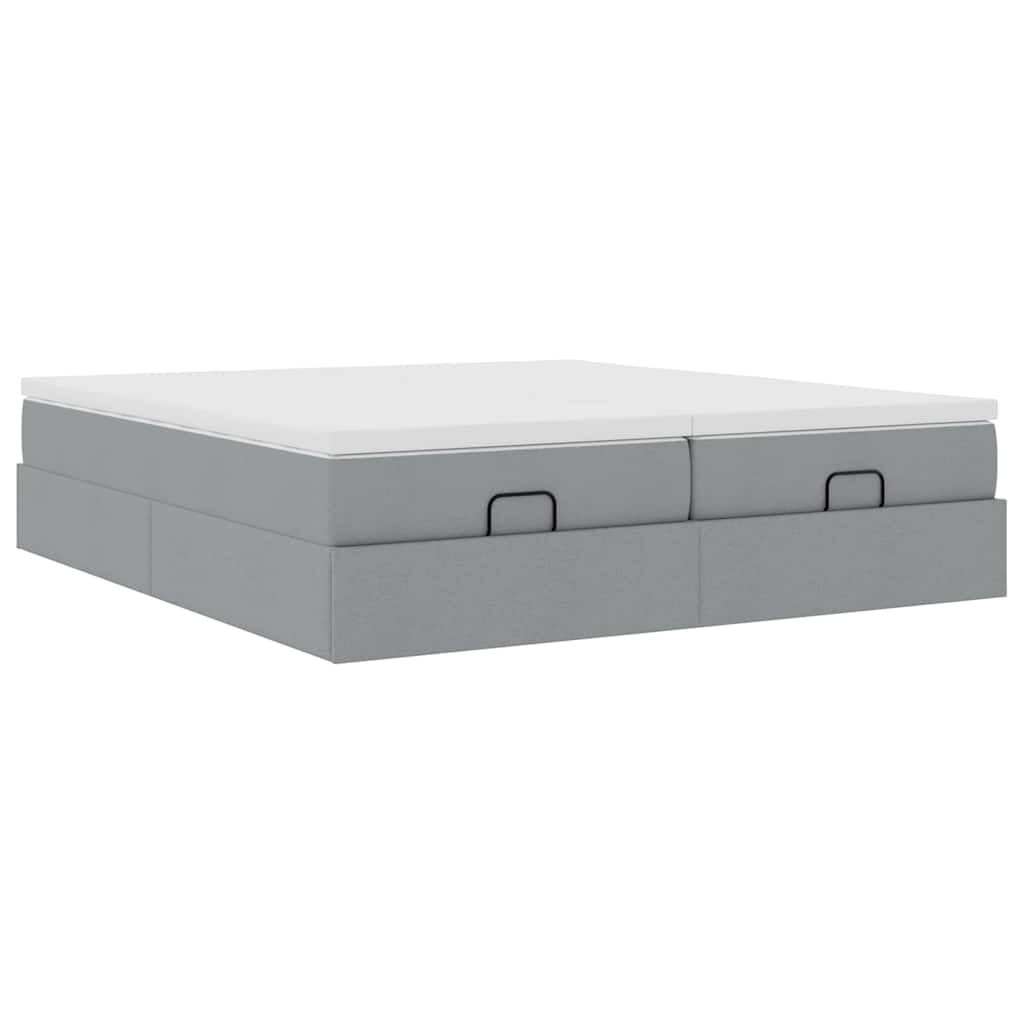 Lit coffre ottoman avec matelas - surmatelas - Modèle Amélia