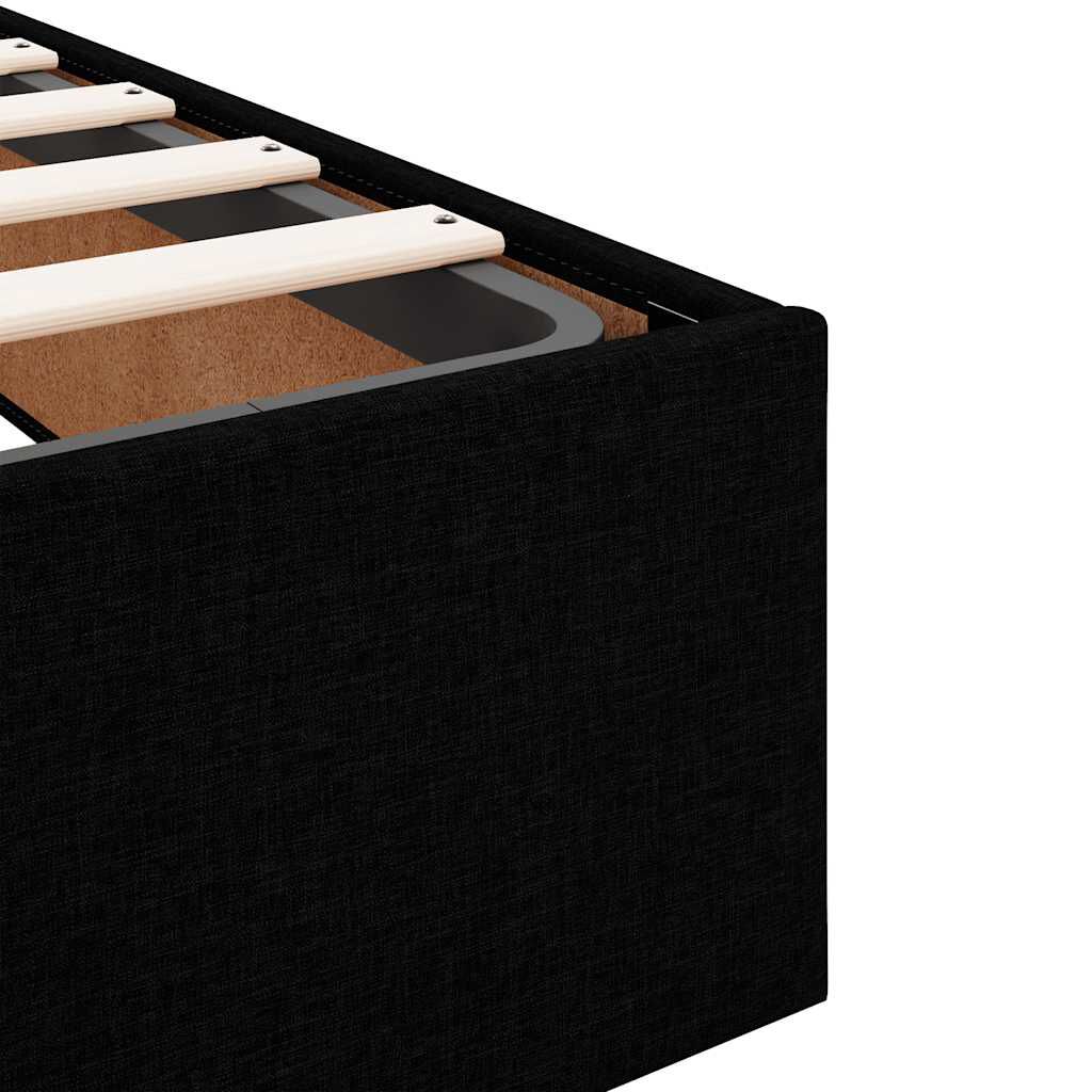 Lit coffre ottoman en velours - Modèle Eden