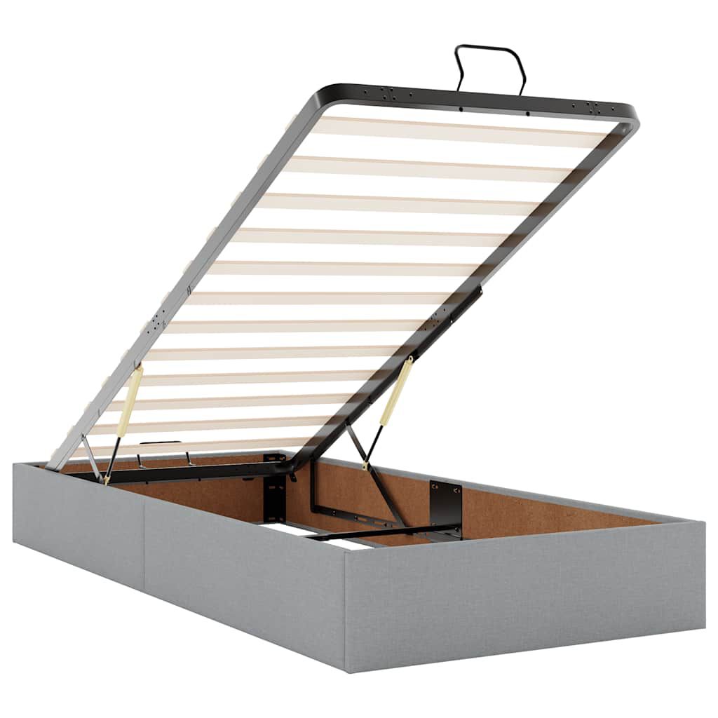 Lit coffre ottoman avec matelas - surmatelas - Modèle Amélia