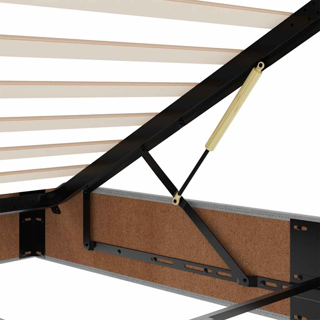Lit coffre ottoman avec matelas - surmatelas - Modèle Amélia