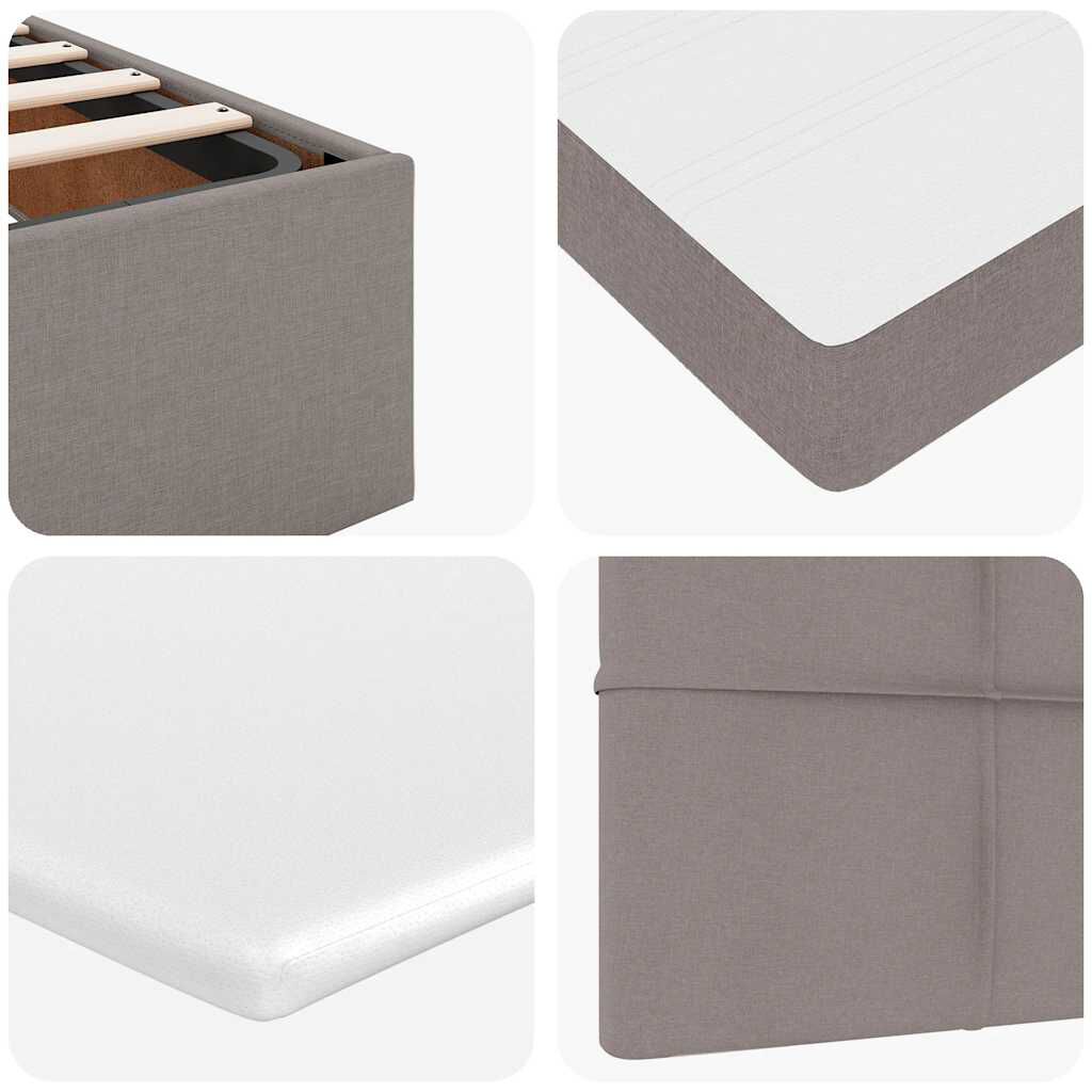 Lit coffre ottoman avec matelas - surmatelas - tête de lit XL - Modèle Eléonore