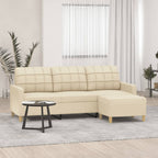 Canapé moderne avec repose-pieds en tissu - Modèle Lucas