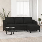 Canapé moderne avec repose-pied en tissu - Modèle Noa
