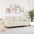 Canapé moderne avec oreillers décoratifs en velours - Modèle Milan