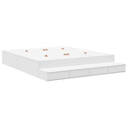 Lit coffre en bois avec rangement - matelas inclus - Modèle Naya