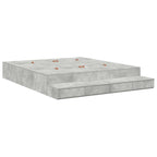 Lit coffre en bois avec rangement - matelas inclus - Modèle Naya