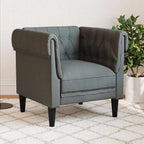 Fauteuil Chesterfield en tissu - Modèle Elliot