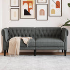 Canapé Chesterfield en tissu - Modèle Edward