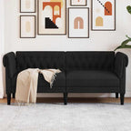 Canapé Chesterfield en tissu - Modèle Edward
