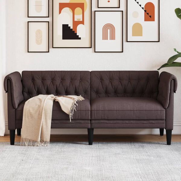 Canapé Chesterfield en tissu - Modèle Edward