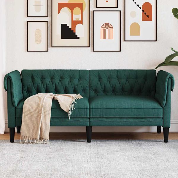Canapé Chesterfield en tissu - Modèle Edward