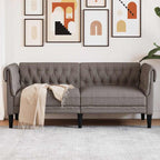 Canapé Chesterfield en tissu - Modèle Edward