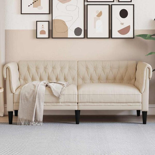Canapé Chesterfield en tissu - Modèle Edward