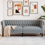 Canapé Chesterfield en tissu - Modèle Edward