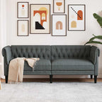 Canapé Chesterfield en tissu - Modèle Edward
