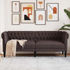 Canapé Chesterfield en tissu - Modèle Edward