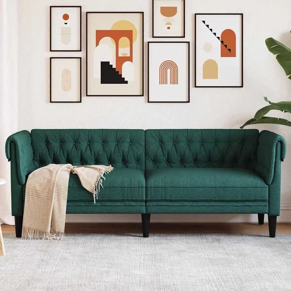 Canapé Chesterfield en tissu - Modèle Edward
