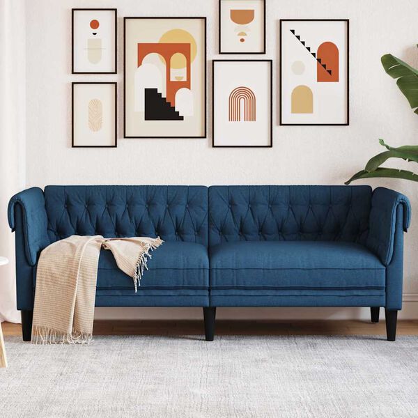 Canapé Chesterfield en tissu - Modèle Edward