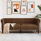 Canapé Chesterfield en tissu - Modèle Edward