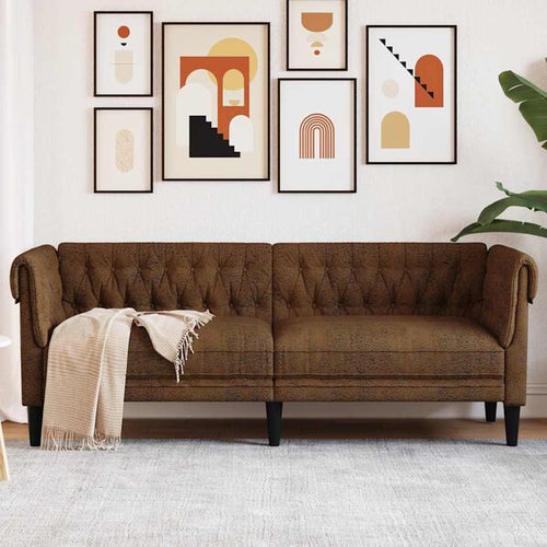 Canapé Chesterfield en tissu - Modèle Edward