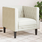 Fauteuil Chesterfield en velours - Modèle Georges