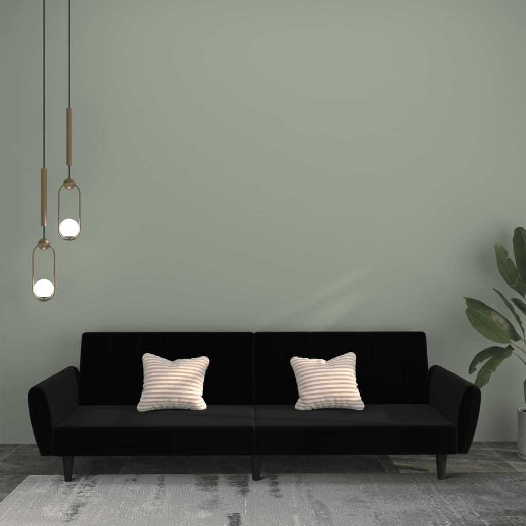 Canapé-lit en velours - Modèle Iris