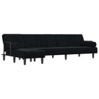 Canapé d'angle convertible en velours - Modèle Maëlis