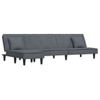 Canapé d'angle convertible en velours - Modèle Timo
