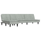 Canapé d'angle convertible en velours - Modèle Ysée