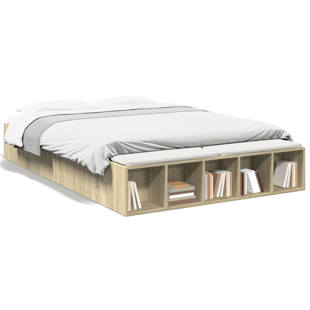 Lit coffre en bois avec rangement - Modèle Anna