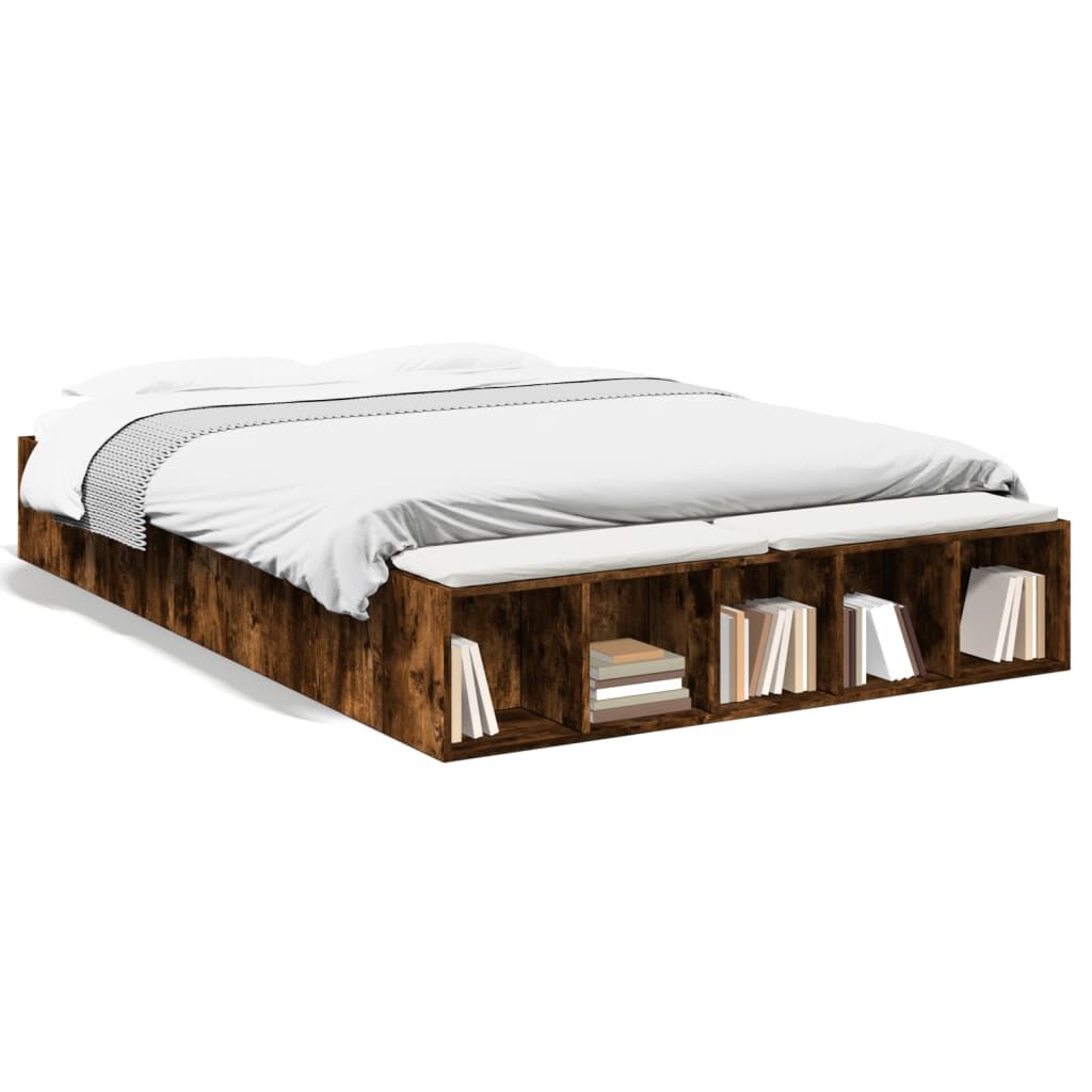 Lit coffre en bois avec rangement - Modèle Anna