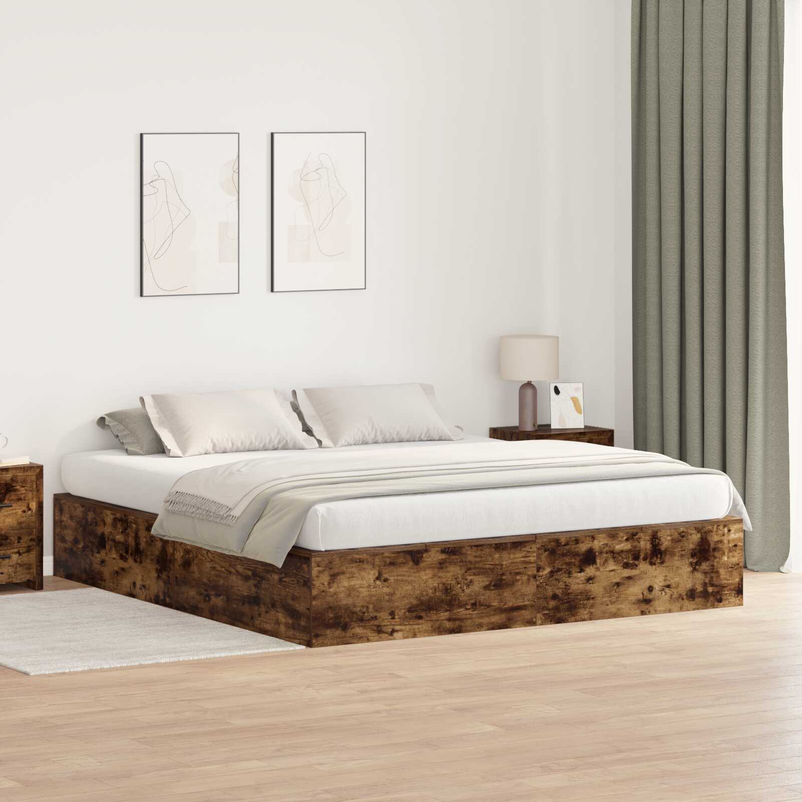 Lit coffre en bois avec rangements - Modèle Lyséa