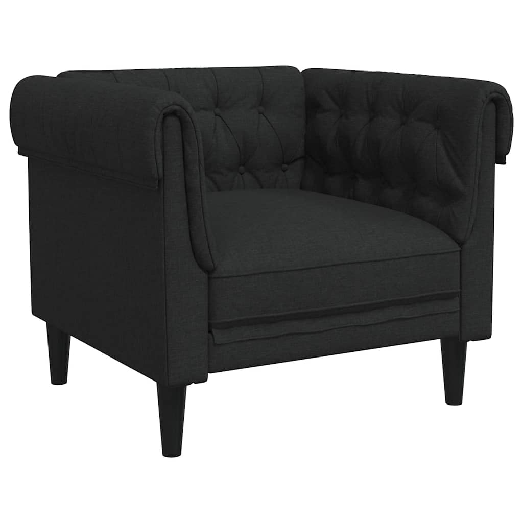 Fauteuil Chesterfield en tissu - Modèle Elliot