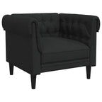 Fauteuil Chesterfield en tissu - Modèle Elliot