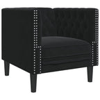 Fauteuil Chesterfield en velours - Modèle Georges