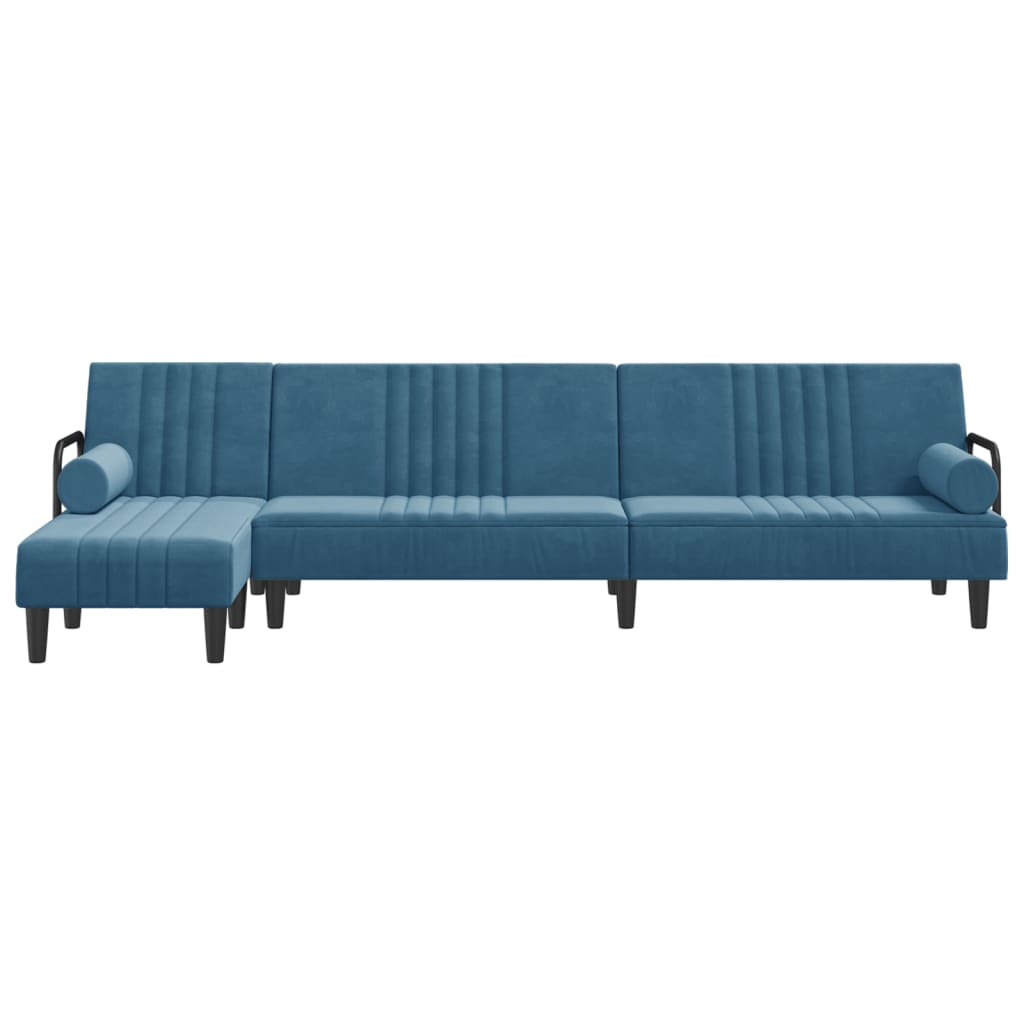 Canapé d'angle convertible en velours - Modèle Maëlis