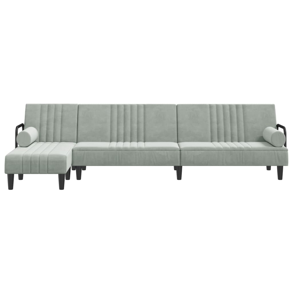 Canapé d'angle convertible en velours - Modèle Maëlis