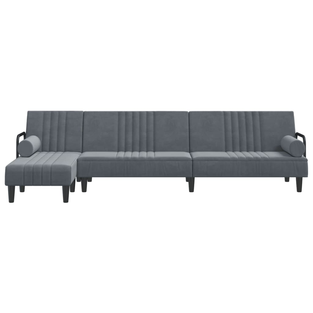 Canapé d'angle convertible en velours - Modèle Maëlis