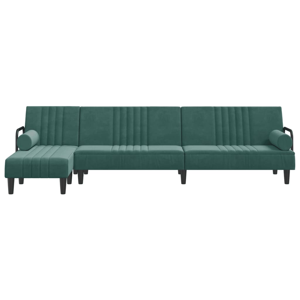 Canapé d'angle convertible en velours - Modèle Maëlis