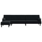 Canapé d'angle convertible en velours - Modèle Maëlis