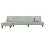 Canapé d'angle convertible en velours - Modèle Timo