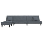Canapé d'angle convertible en velours - Modèle Timo