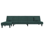 Canapé d'angle convertible en velours - Modèle Timo