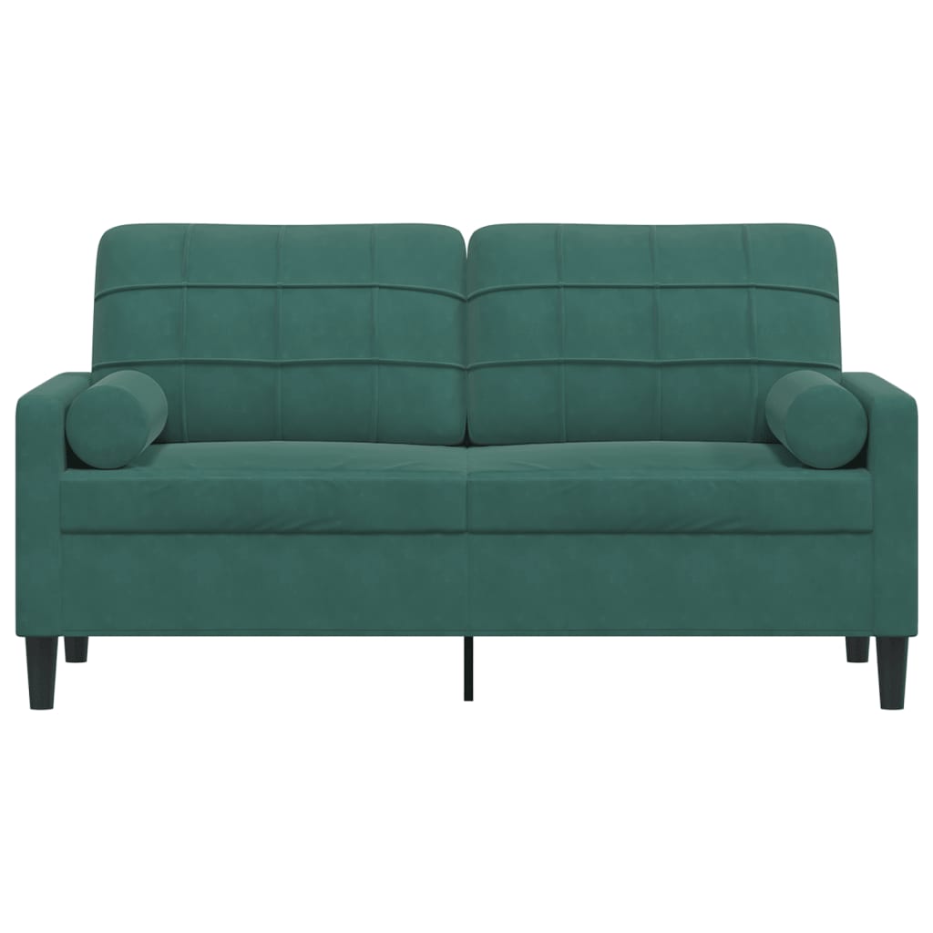 Canapé moderne avec oreillers décoratifs en velours - Modèle Milan