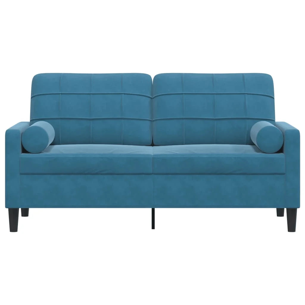 Canapé moderne avec oreillers décoratifs en velours - Modèle Milan