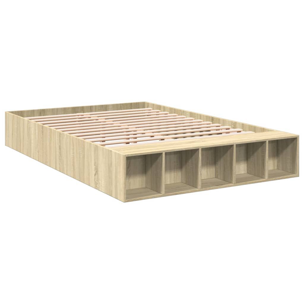 Lit coffre en bois avec rangement - Modèle Anna