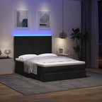 Lit coffre ottoman avec matelas - surmatelas - tête de lit XL - Modèle Eléonore