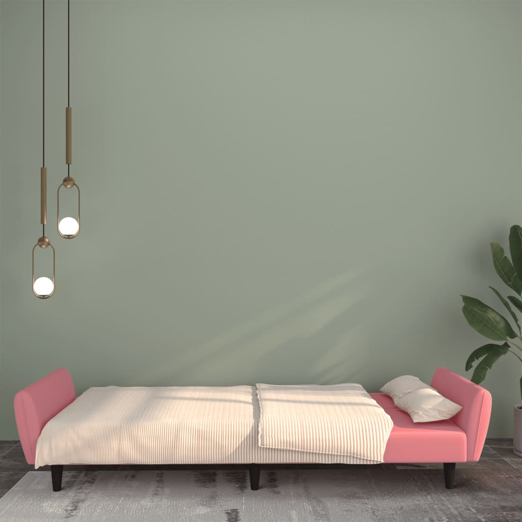 Canapé-lit en velours - Modèle Iris