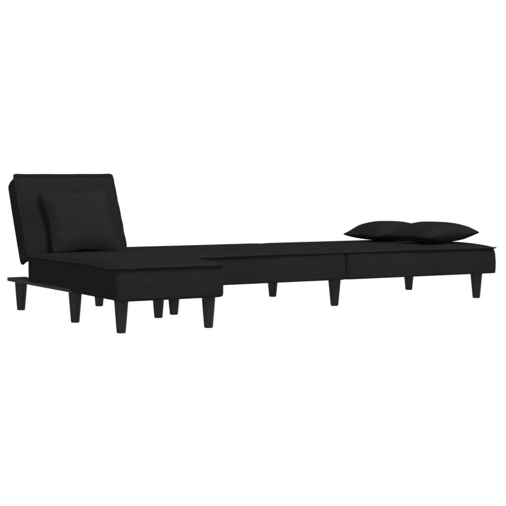 Canapé d'angle convertible en velours - Modèle Timo