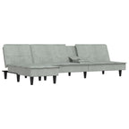 Canapé d'angle convertible en velours - Modèle Ysée